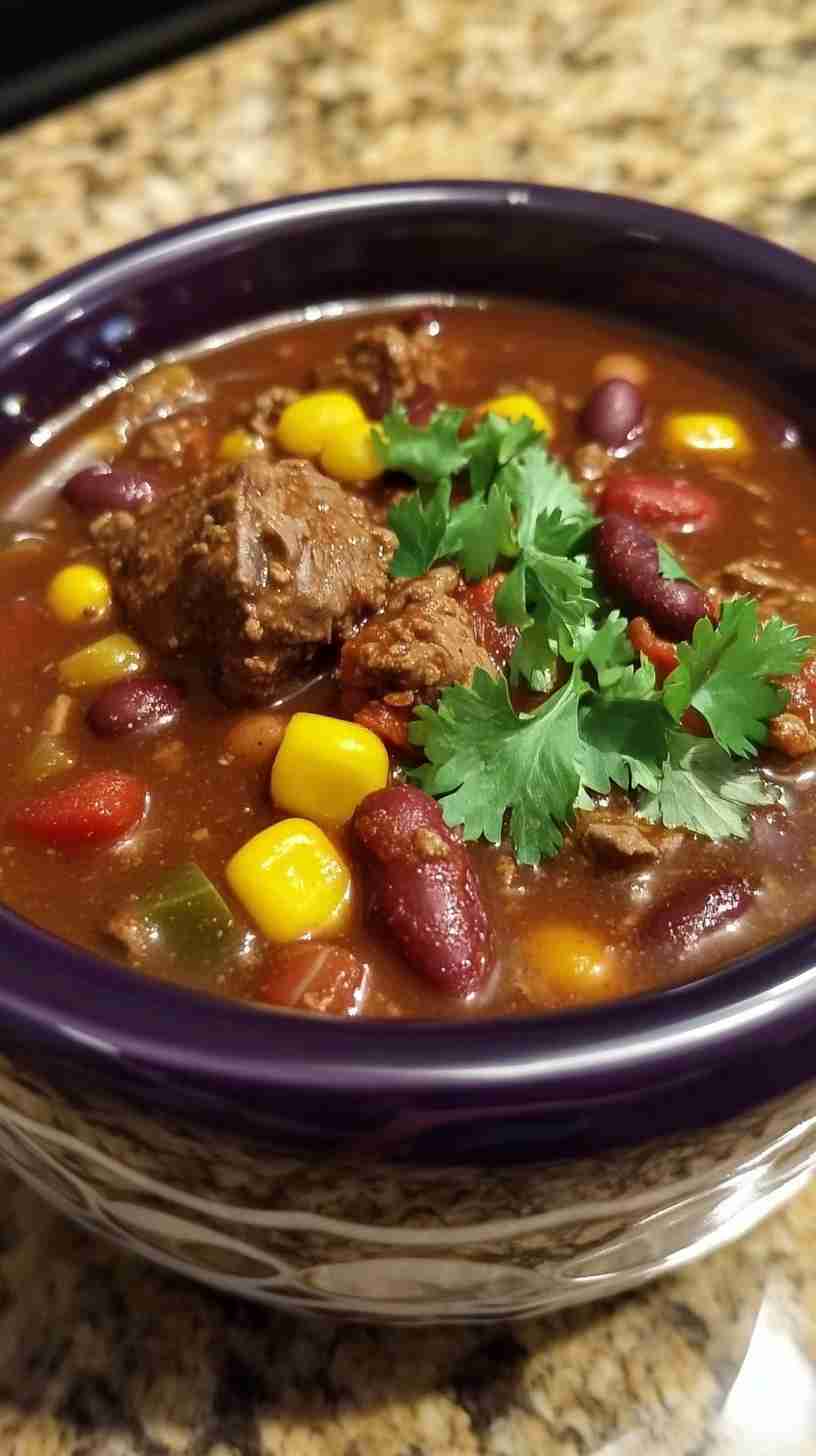 Classic Slow Cooker Beef Chili