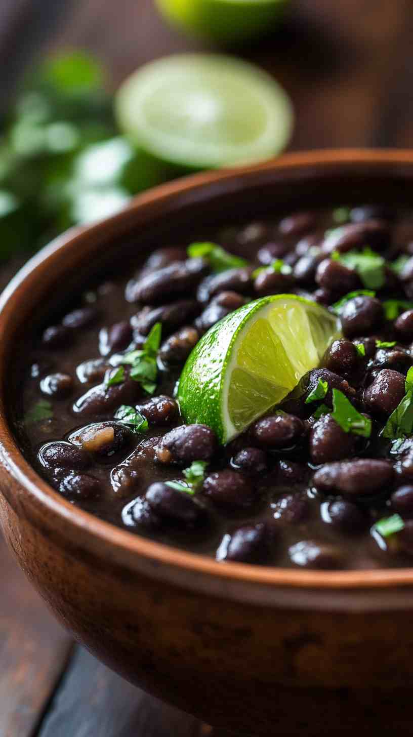 Classic Slow Cooker Black Beans with a Touch of Lime Classic Slow Cooker Black Beans with a Touch of Lime