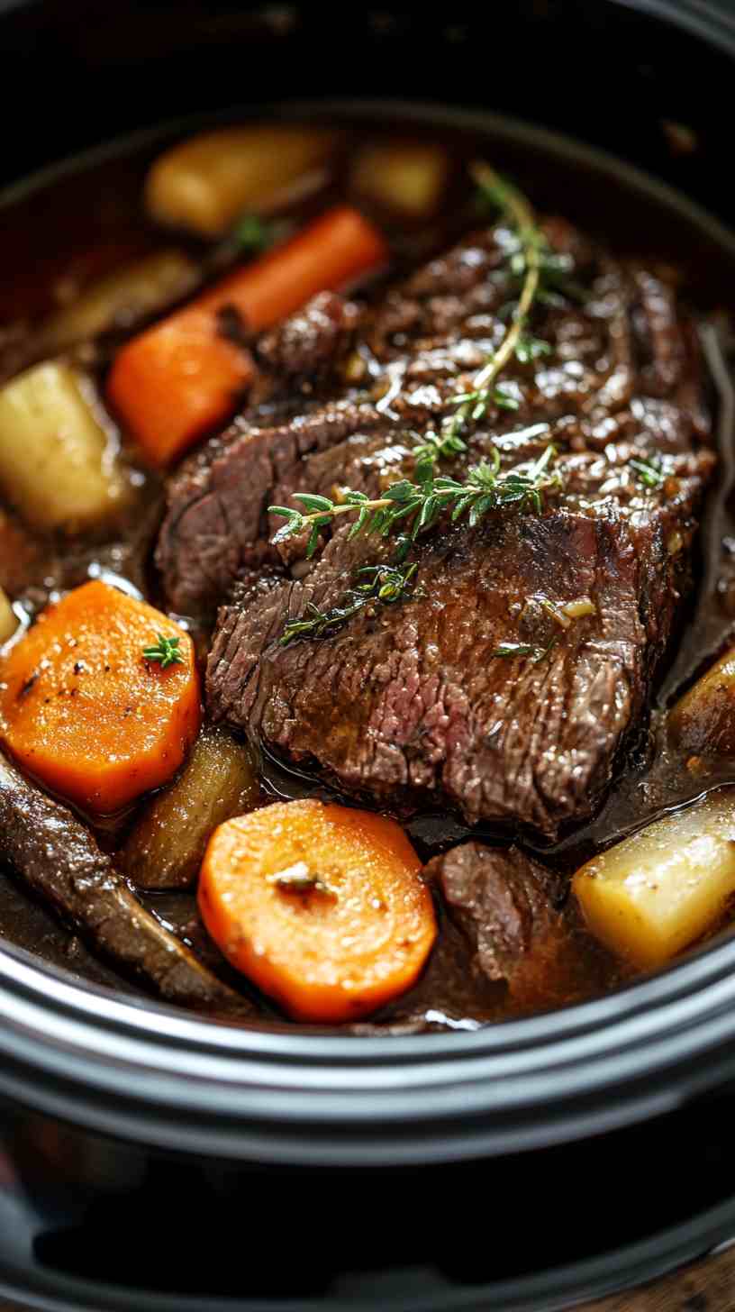 Classic Slow Cooker Chuck Roast with Vegetables
