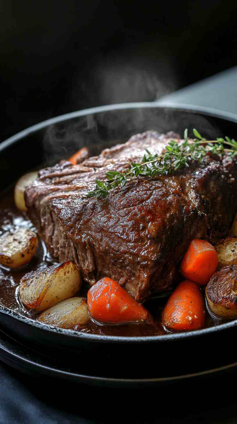 Classic Slow Cooker Chuck Roast with Vegetables