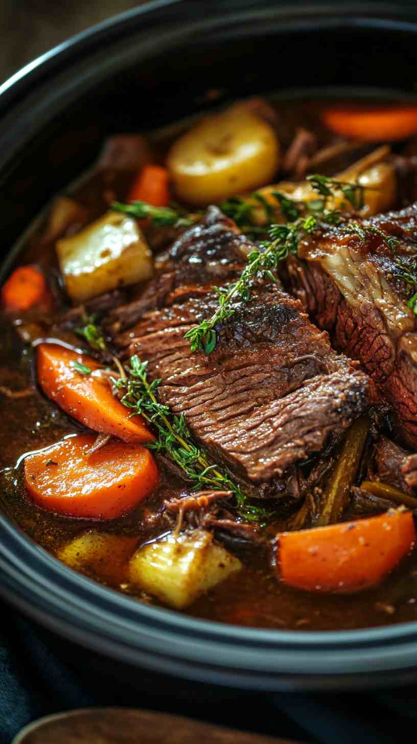 Classic Slow Cooker Chuck Roast with Vegetables