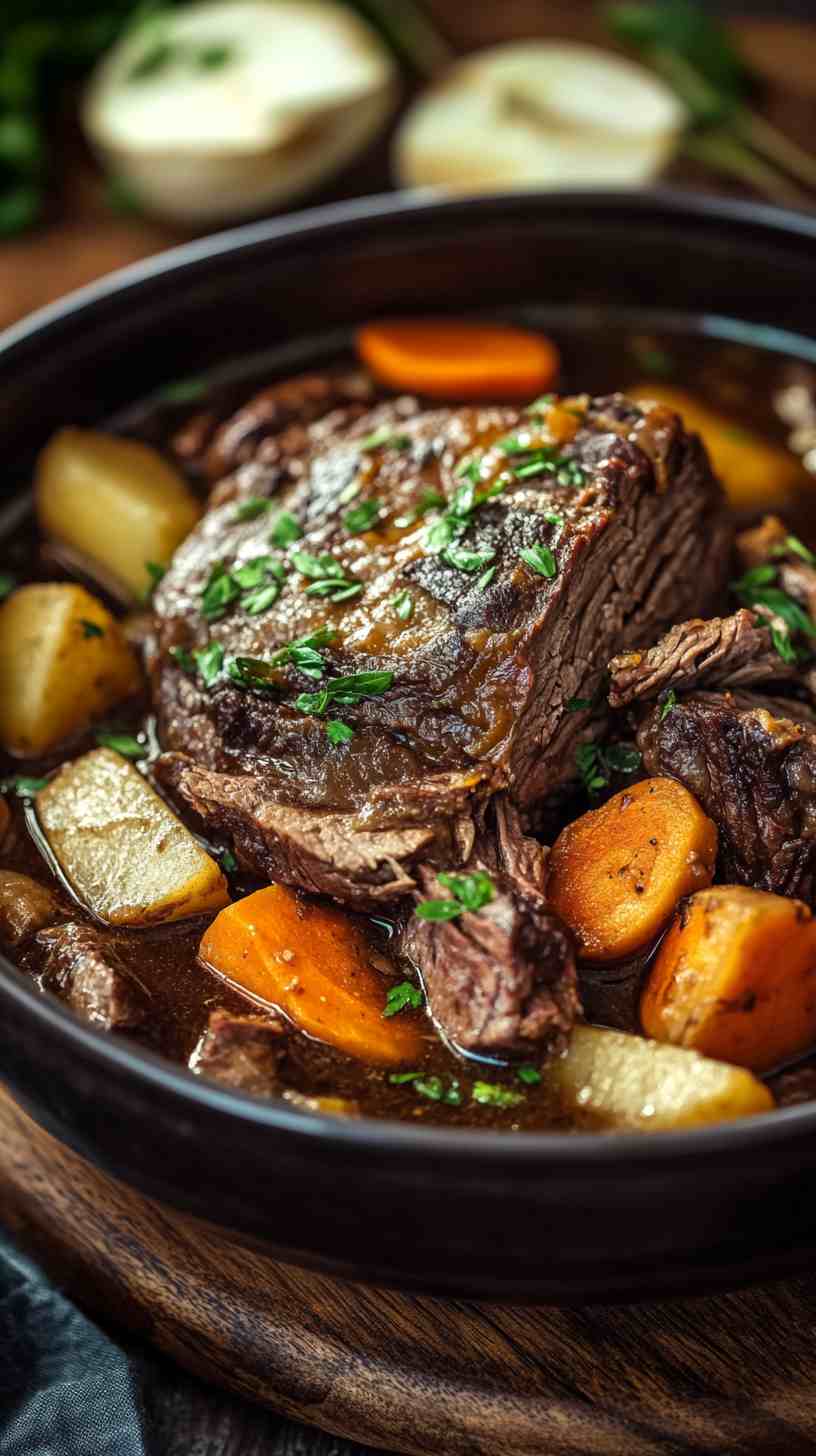 Classic Slow Cooker Chuck Roast with Vegetables