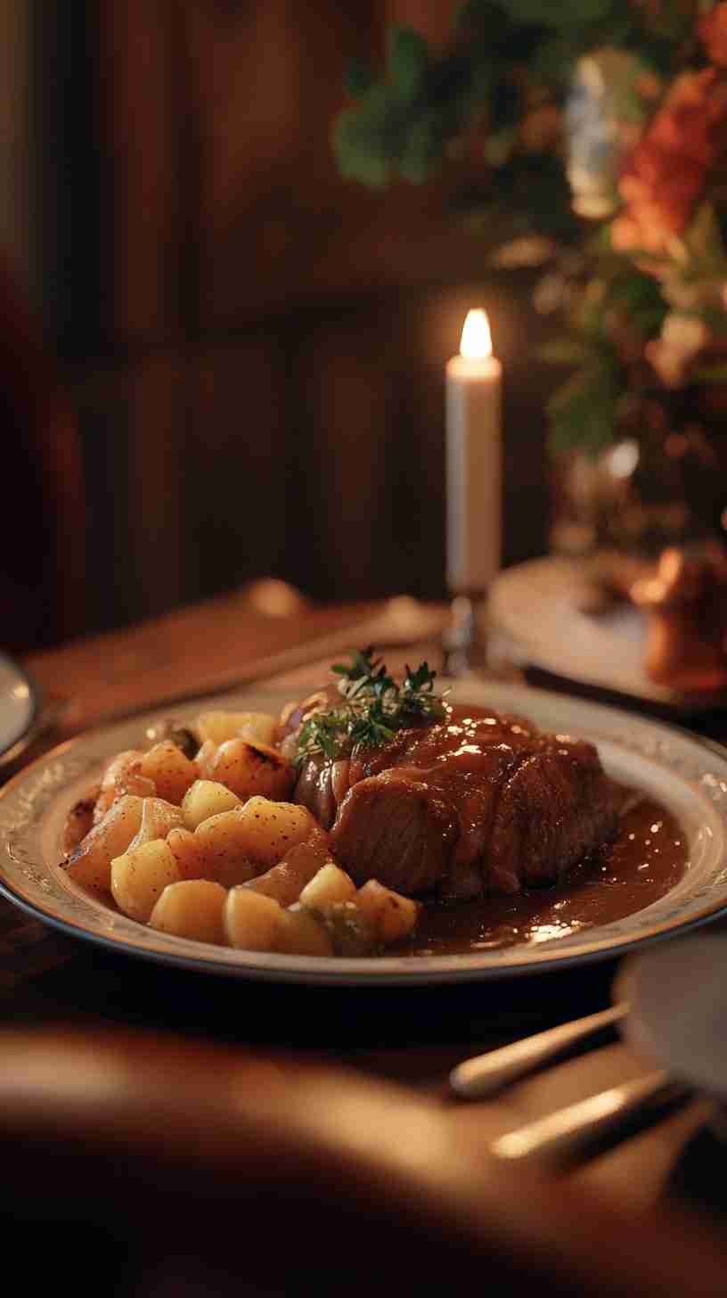 Comforting Arm Roast with Gravy in the Crock Pot