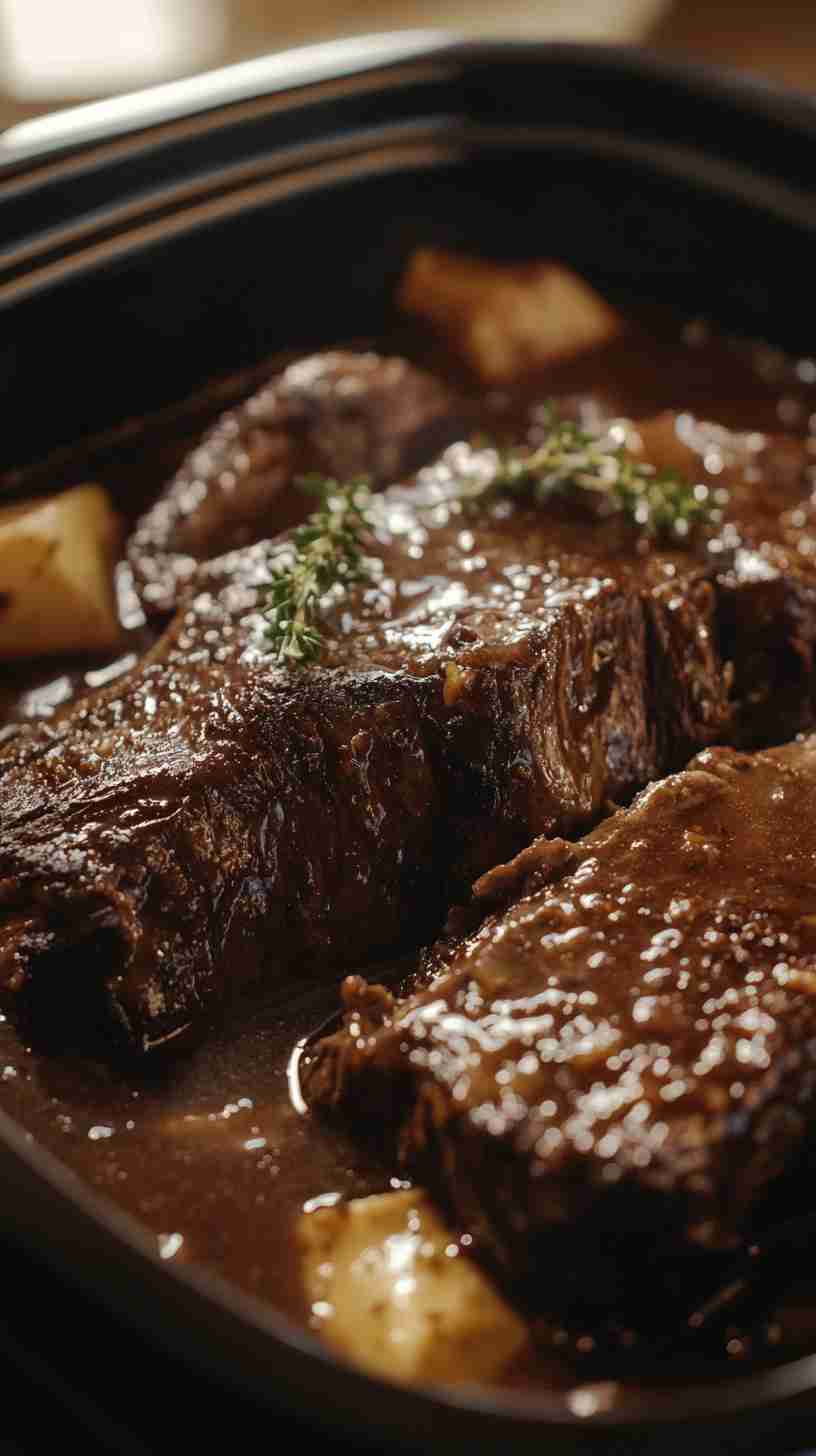 Comforting Arm Roast with Gravy in the Crock Pot