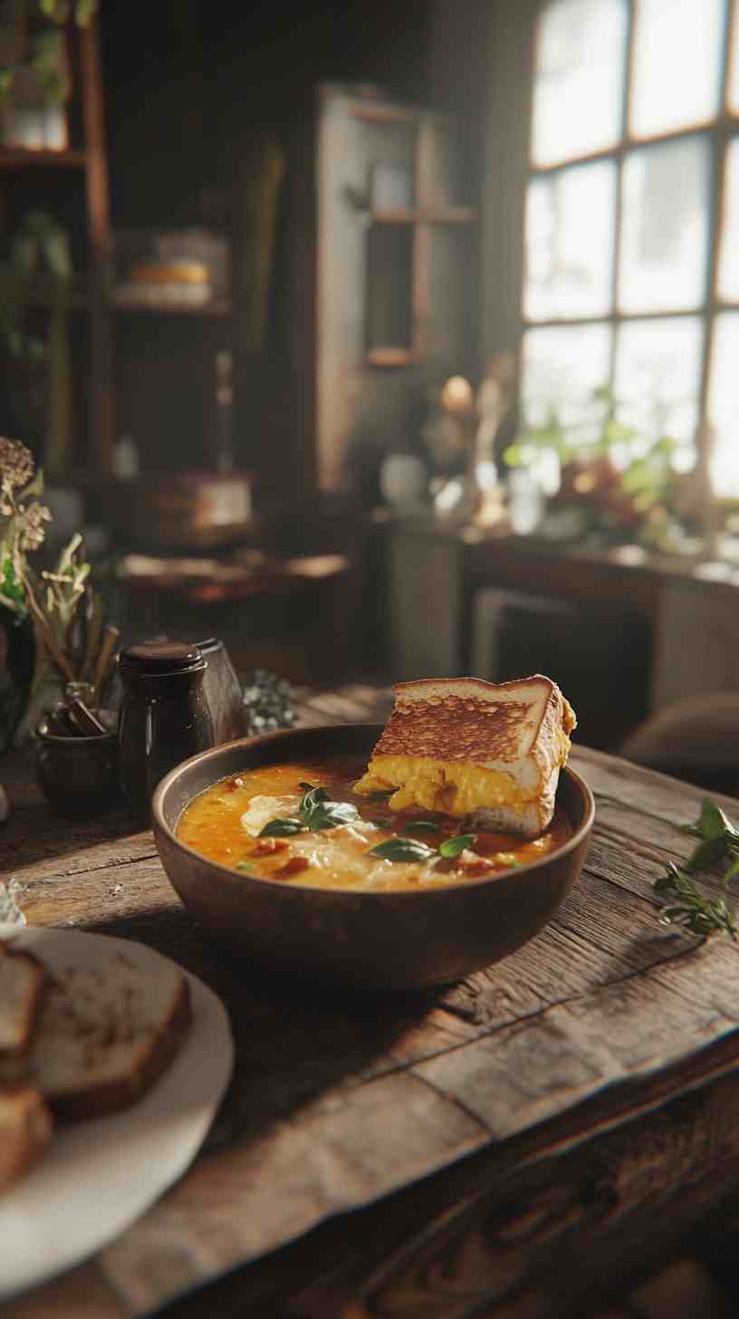 Comforting Crock Pot Tomato Basil Soup