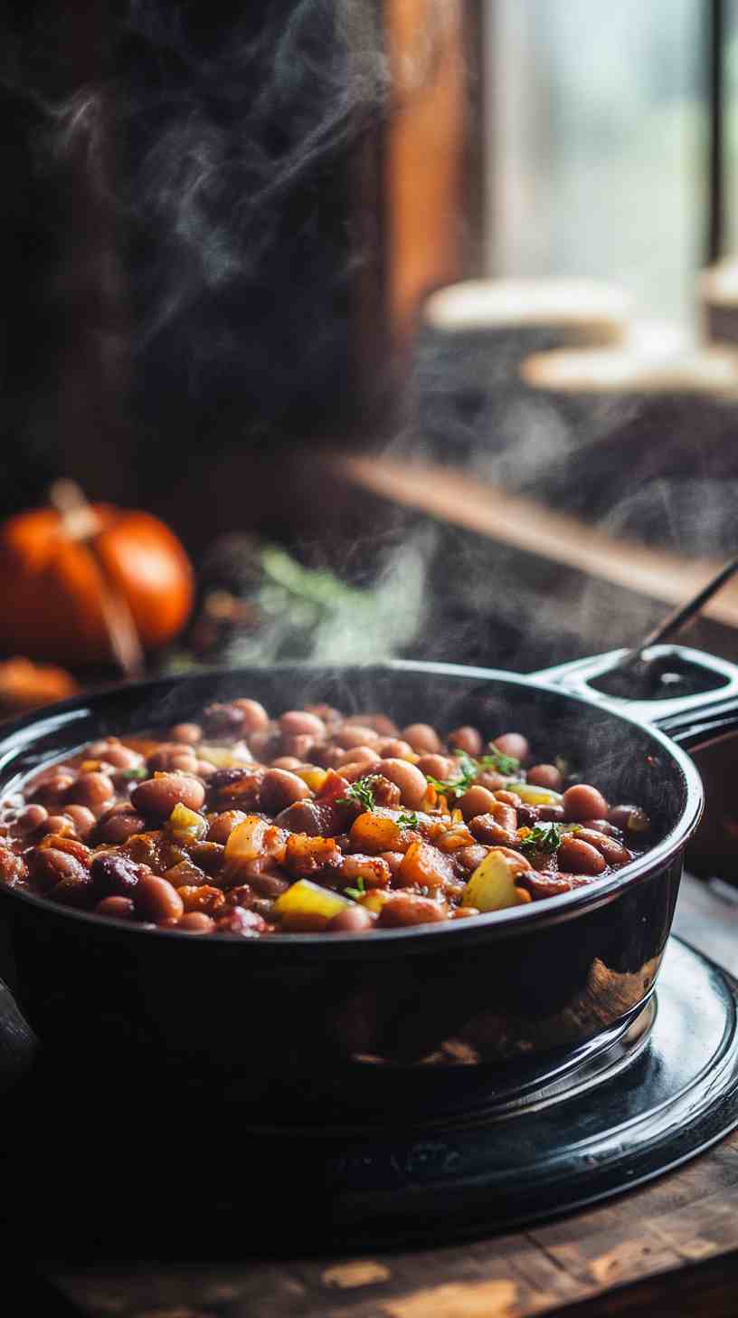 Comforting Slow Cooker Ham and Bean Stew