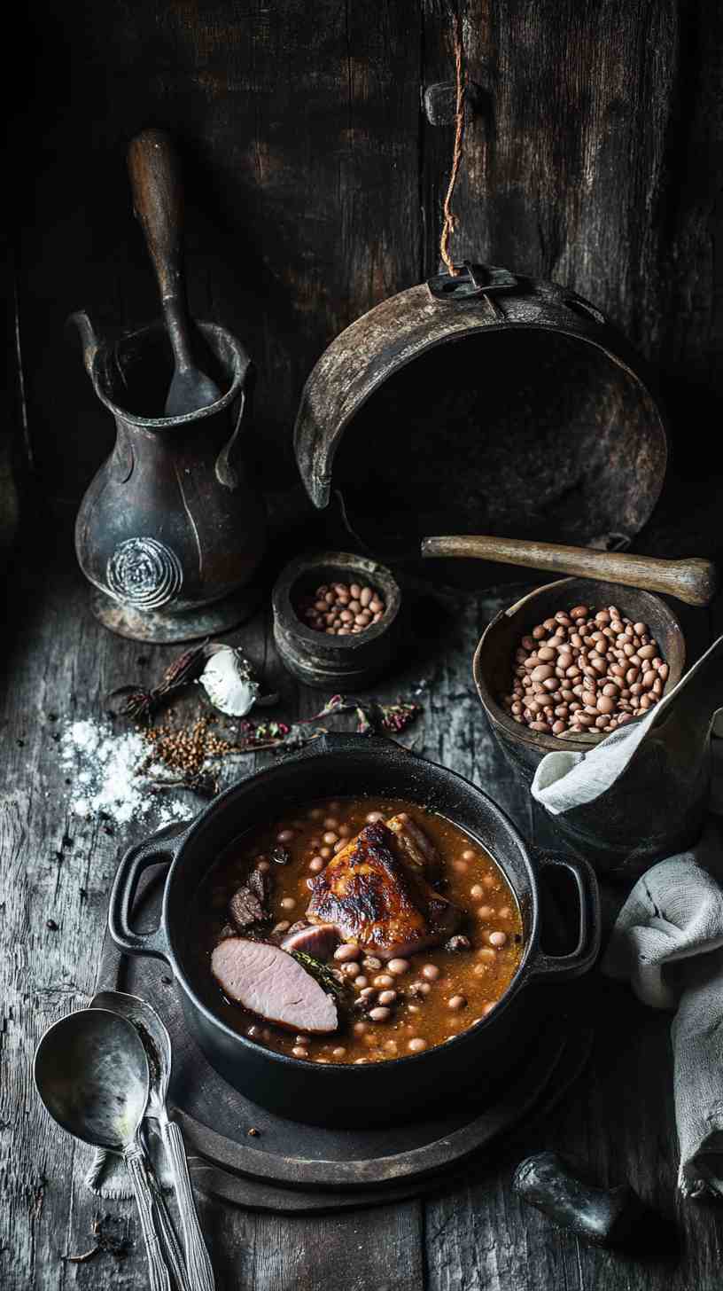Comforting Slow Cooker Ham and Bean Stew