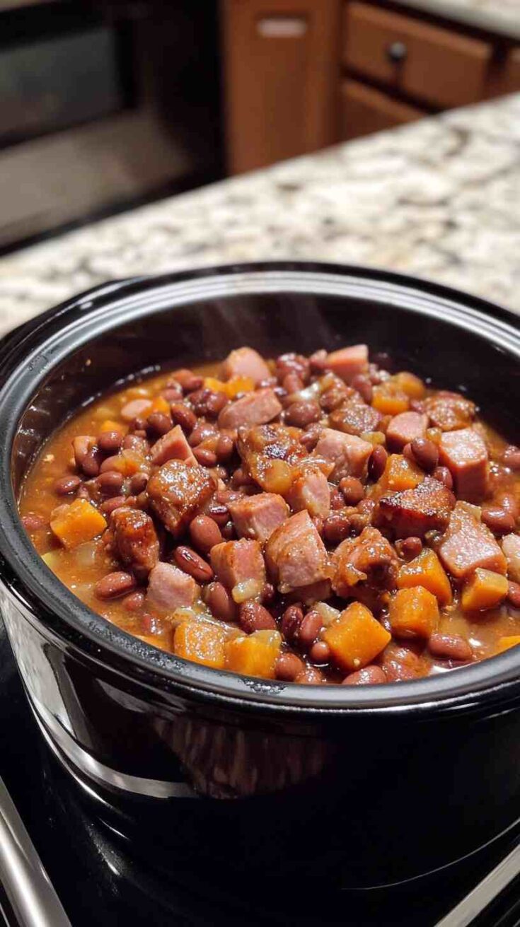 Comforting Slow Cooker Ham and Bean Stew