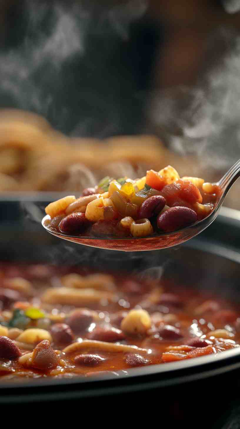 Cozy Slow Cooker Minestrone Soup