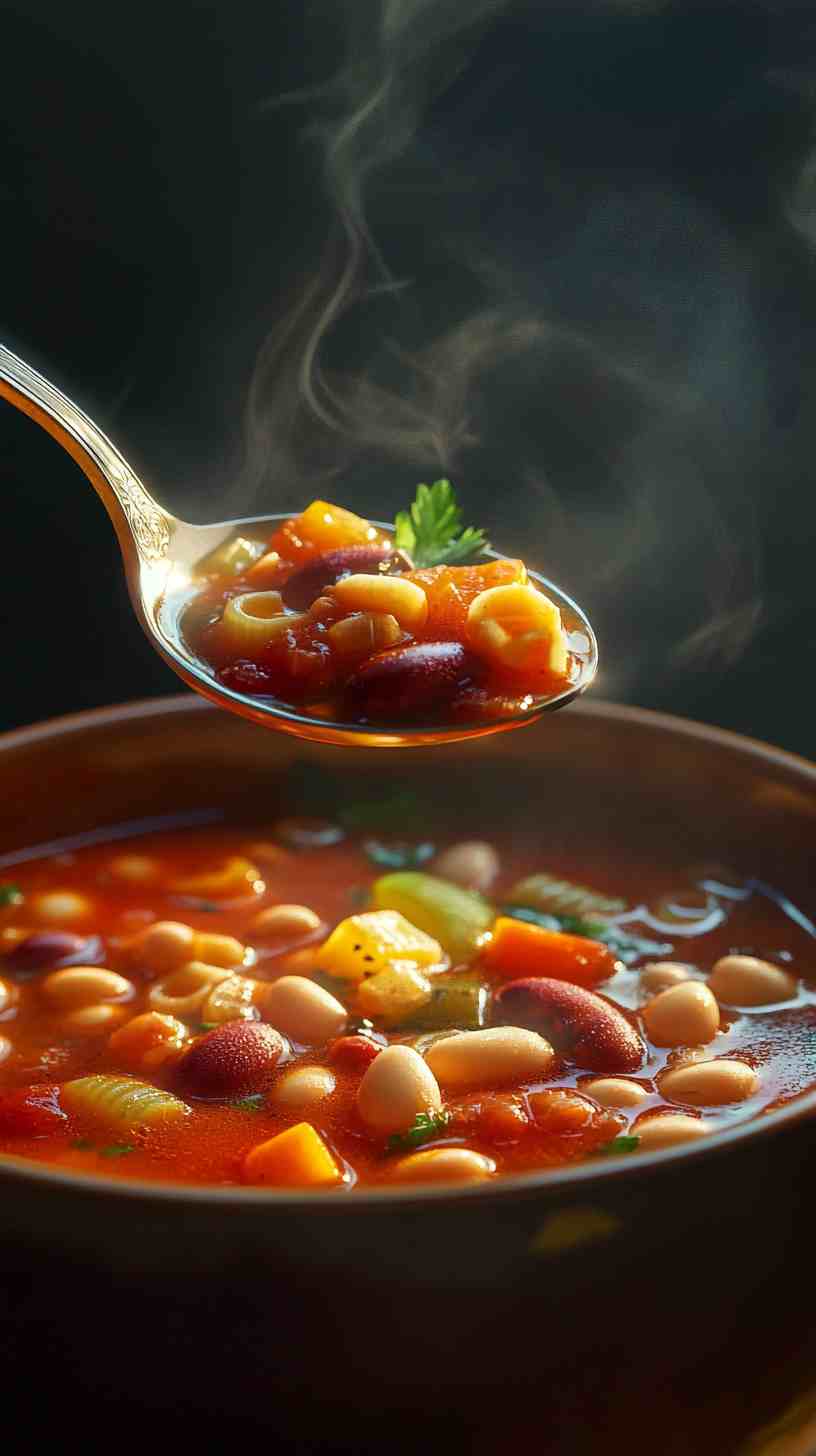 Cozy Slow Cooker Minestrone Soup