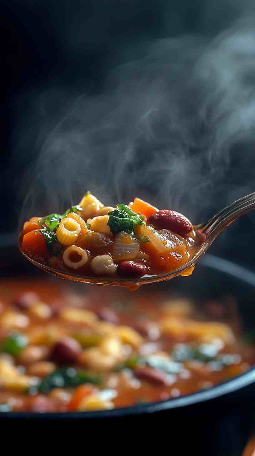 Cozy Slow Cooker Minestrone Soup