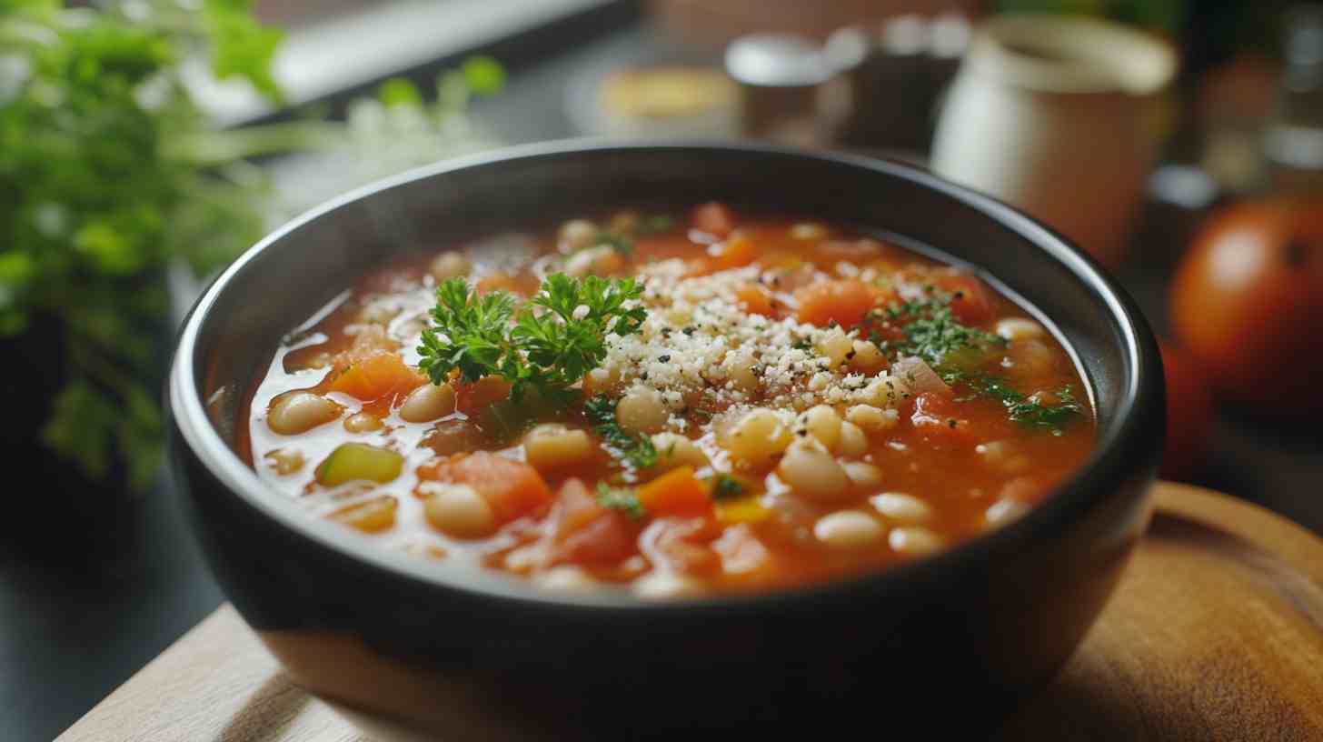 Cozy Slow Cooker Minestrone Soup