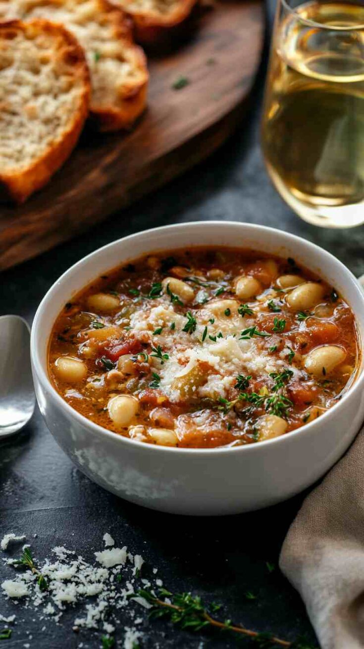 Cozy Slow Cooker Minestrone Soup