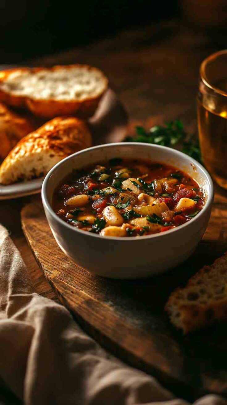Cozy Slow Cooker Minestrone Soup