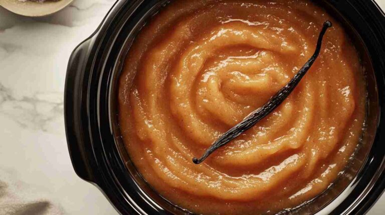 Crock Pot Apple Butter with Brown Sugar and Vanilla