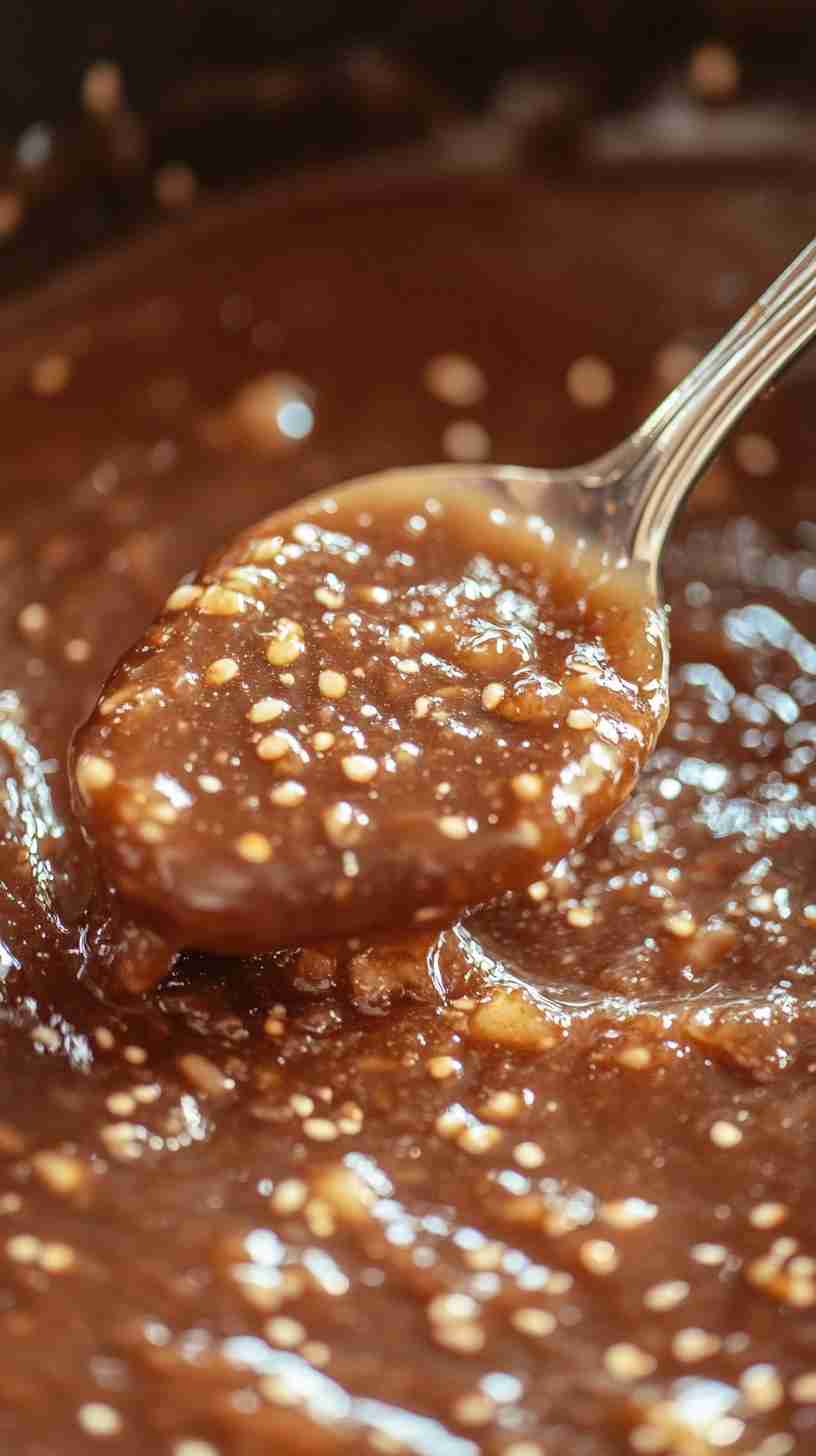 Crock Pot Apple Butter with Brown Sugar and Vanilla