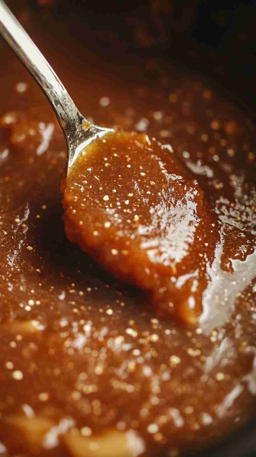Crock Pot Apple Butter with Brown Sugar and Vanilla