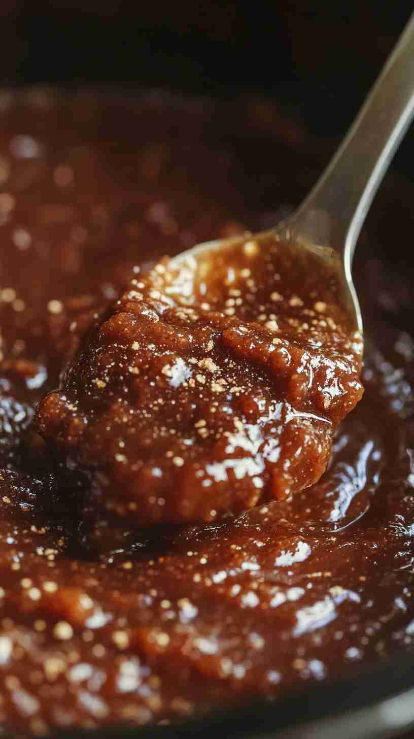 Crock Pot Apple Butter with Brown Sugar and Vanilla