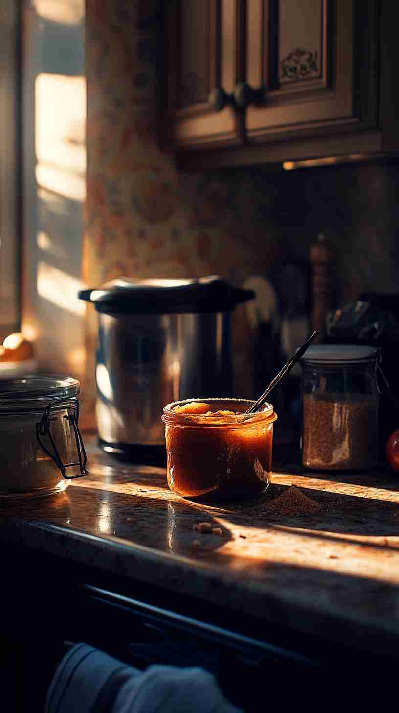Crock Pot Apple Butter with Brown Sugar and Vanilla
