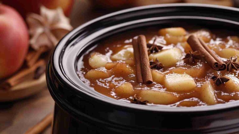 Crock Pot Apple Butter with Cinnamon and Cloves