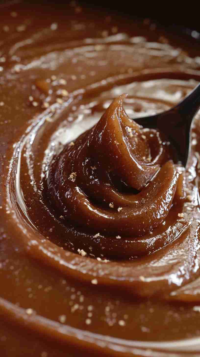 Crock Pot Apple Butter with Maple Syrup and Nutmeg