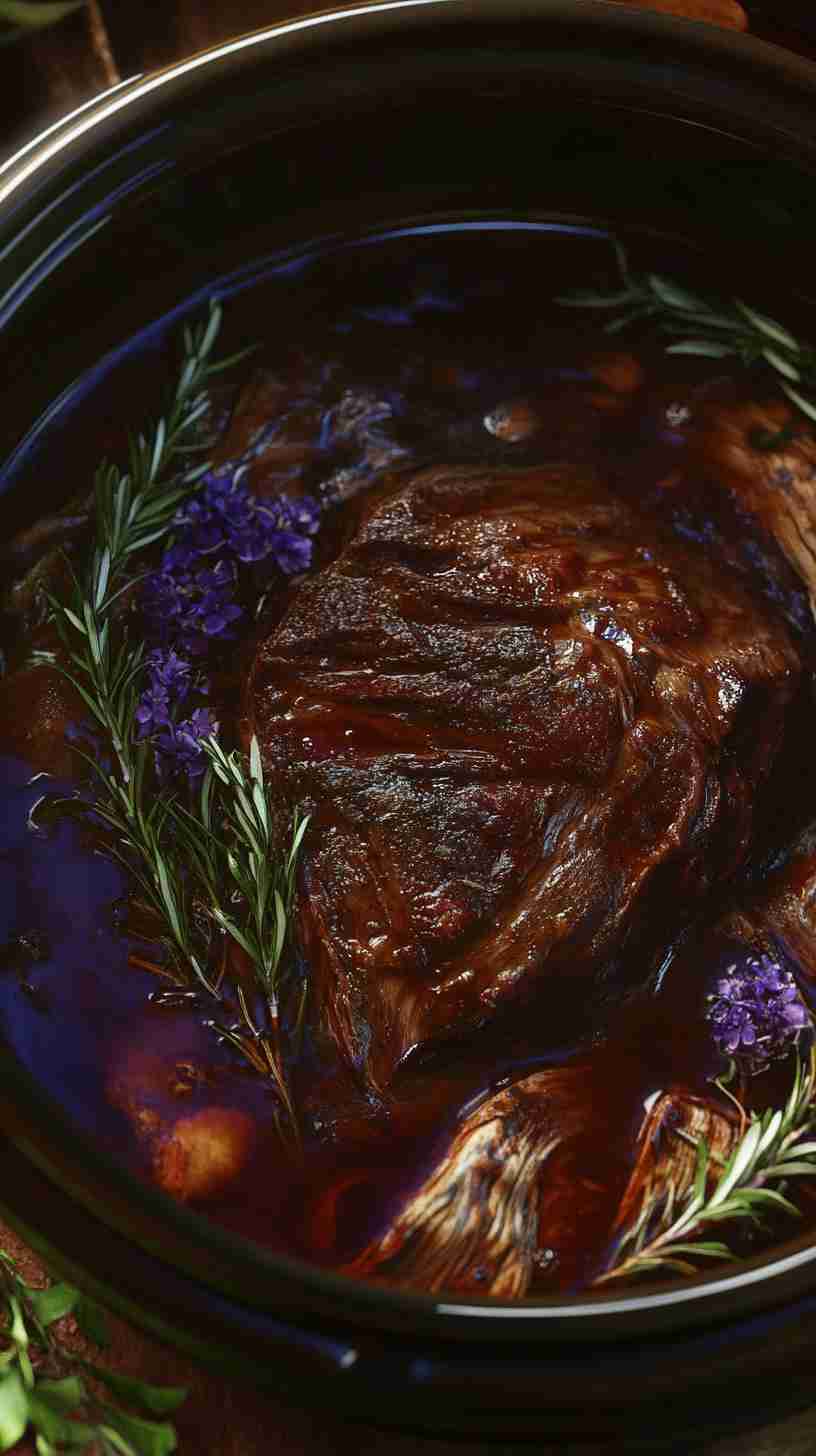 Crock Pot Arm Roast with Sweet Potatoes and Root Vegetables