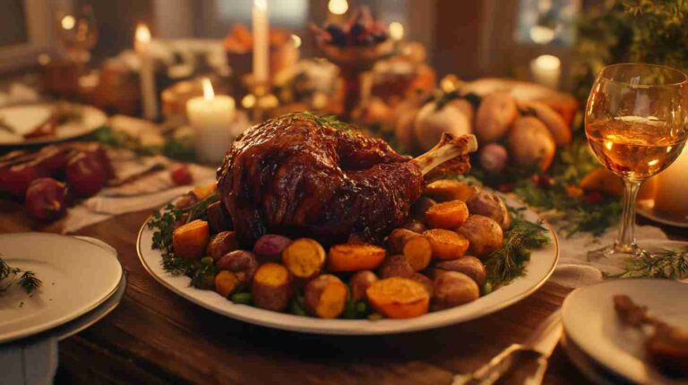 Crock Pot Arm Roast with Sweet Potatoes and Root Vegetables