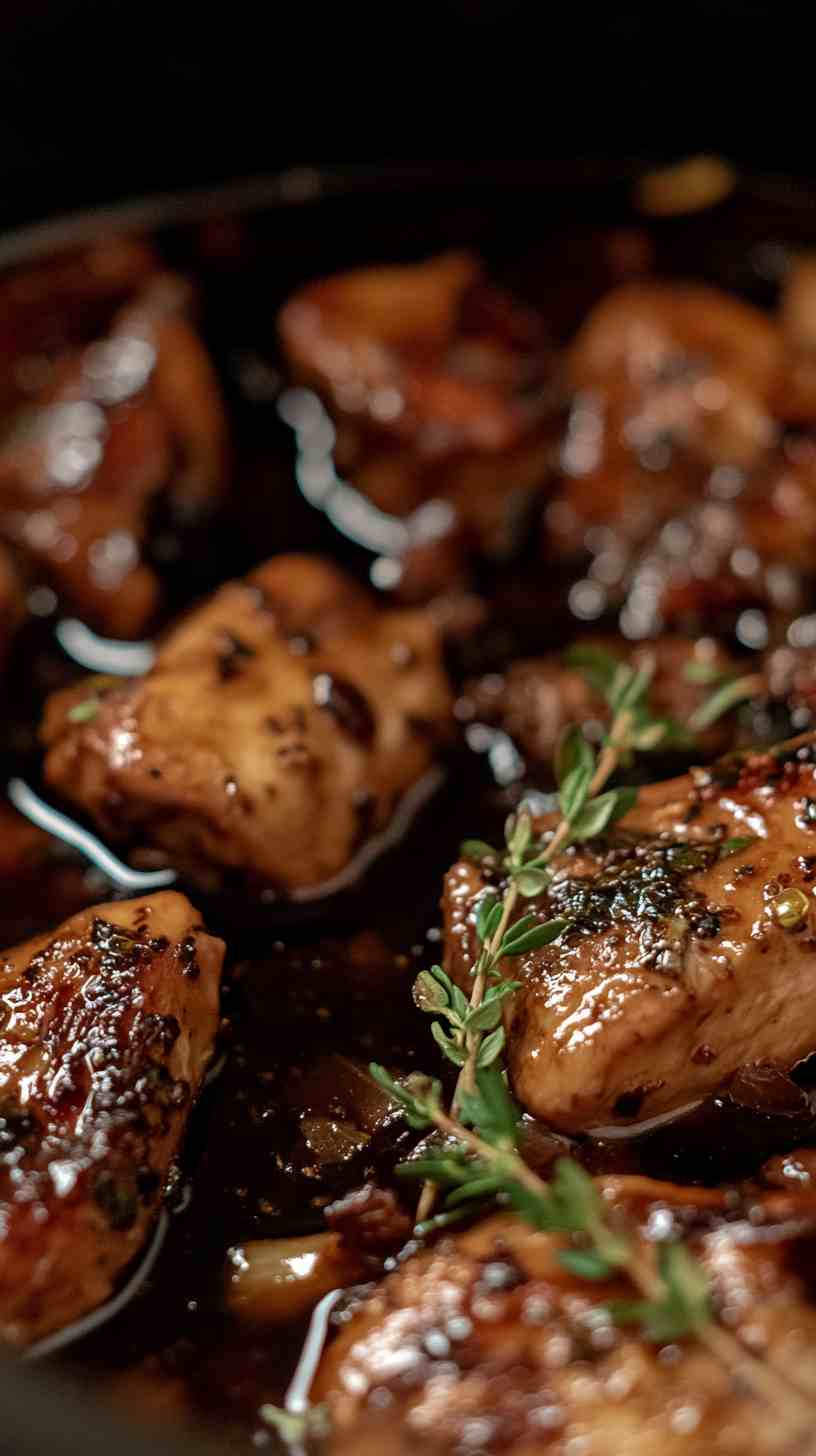 Crock Pot Balsamic Chicken with Herbs Crock Pot Balsamic Chicken with Herbs