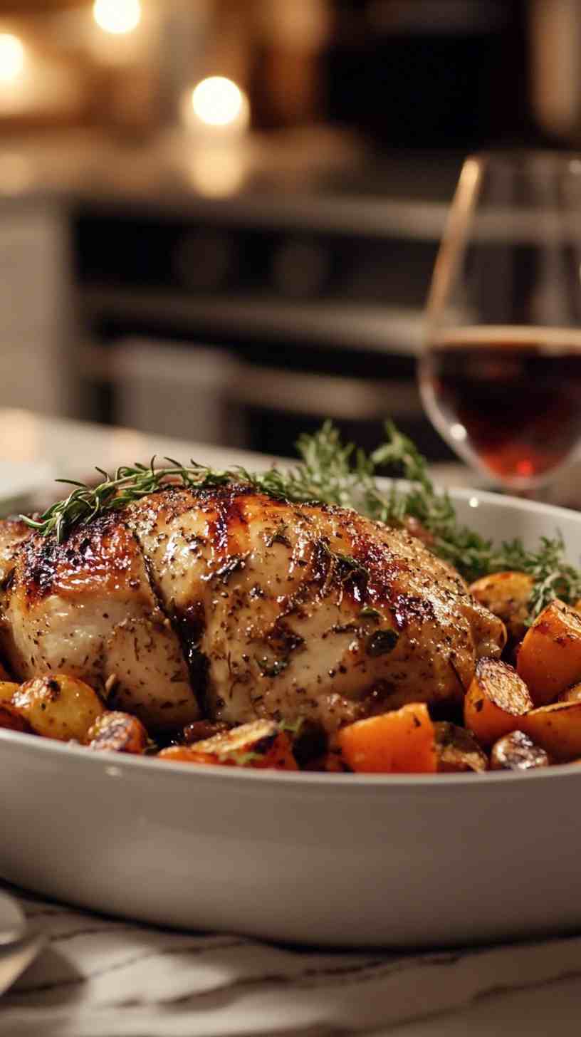 Crock Pot Balsamic Chicken with Herbs Crock Pot Balsamic Chicken with Herbs