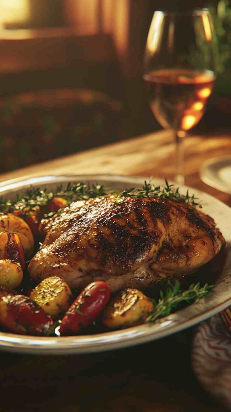 Crock Pot Balsamic Chicken with Herbs