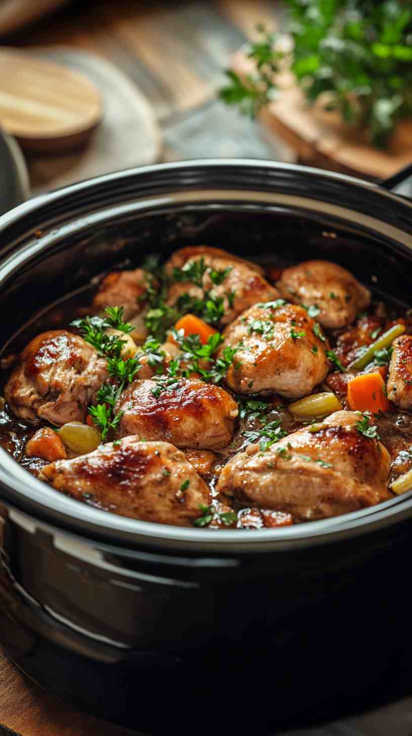 Crock Pot Balsamic Chicken with Veggies Crock Pot Balsamic Chicken with Veggies