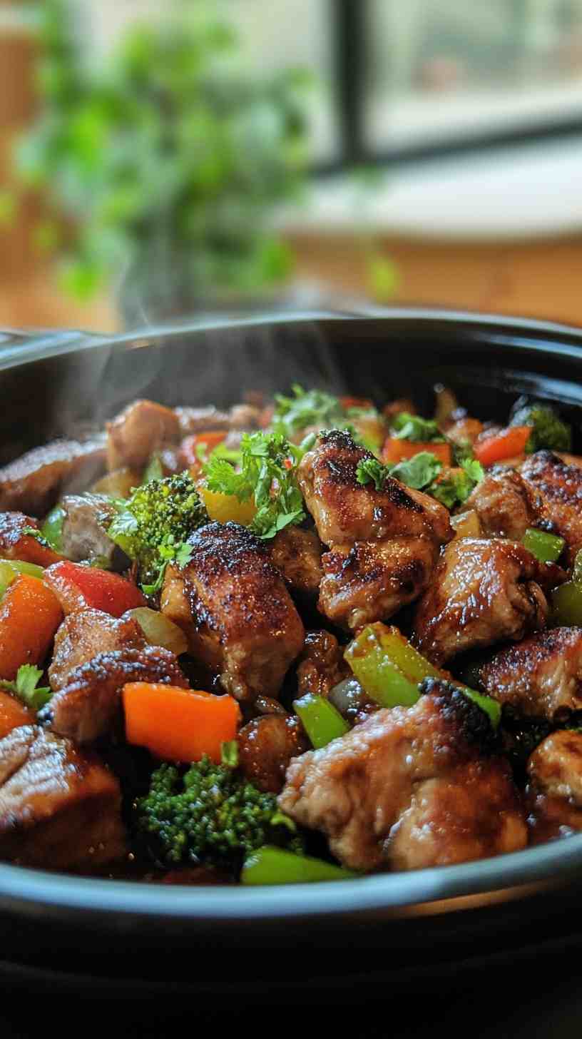 Crock Pot Balsamic Chicken with Veggies Crock Pot Balsamic Chicken with Veggies