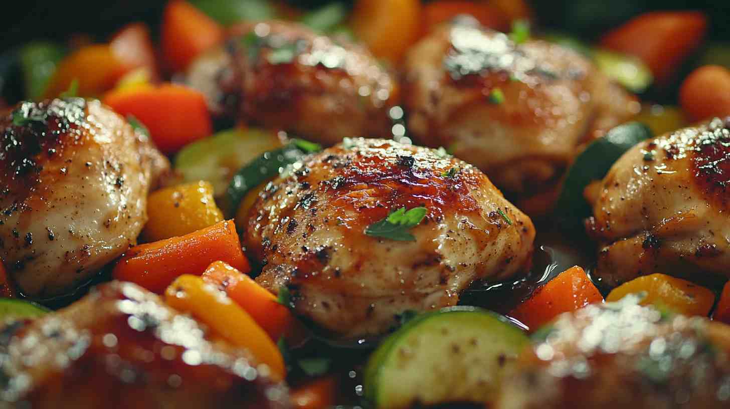 Crock Pot Balsamic Chicken with Veggies