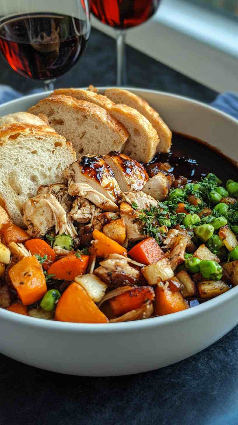 Crock Pot Balsamic Chicken with Veggies Crock Pot Balsamic Chicken with Veggies