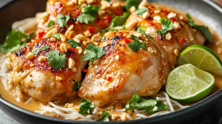 Crock Pot Thai Peanut Chicken