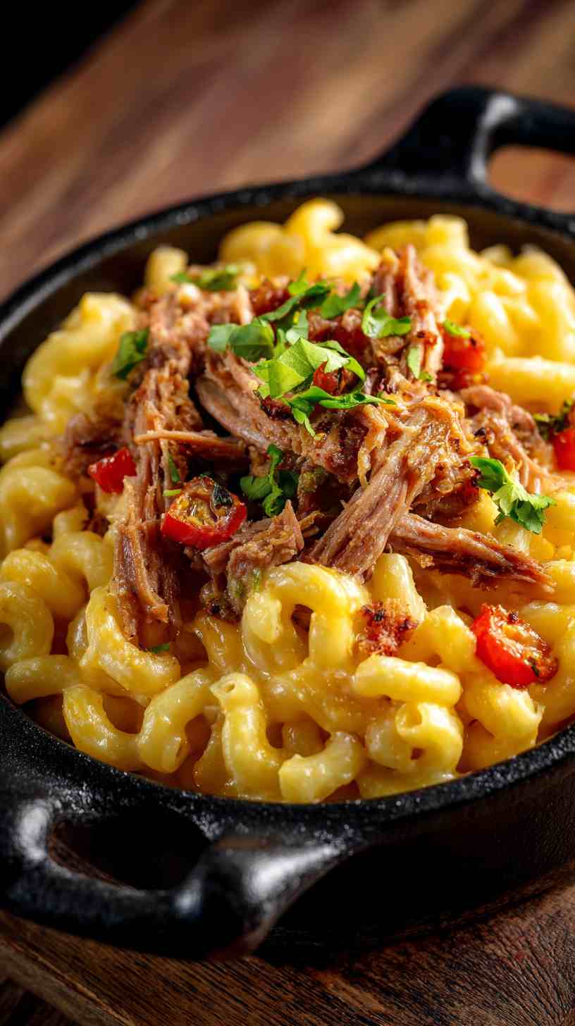 Crockpot BBQ Pulled Pork Mac and Cheese Crockpot BBQ Pulled Pork Mac and Cheese