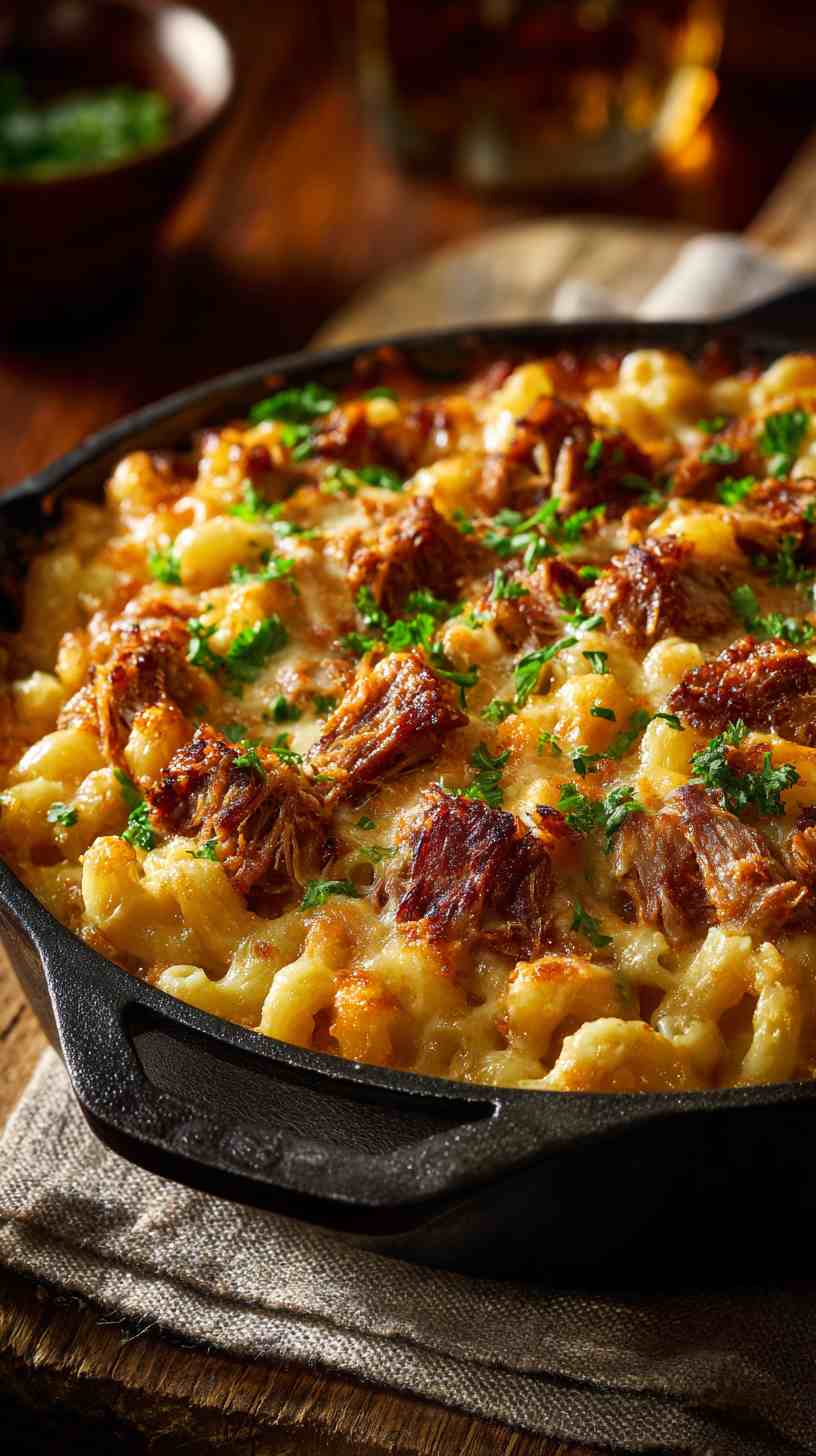 Crockpot BBQ Pulled Pork Mac and Cheese Crockpot BBQ Pulled Pork Mac and Cheese
