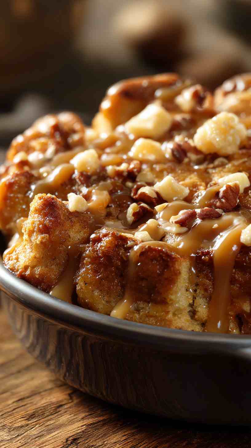 Crockpot Banana Nut Bread Pudding