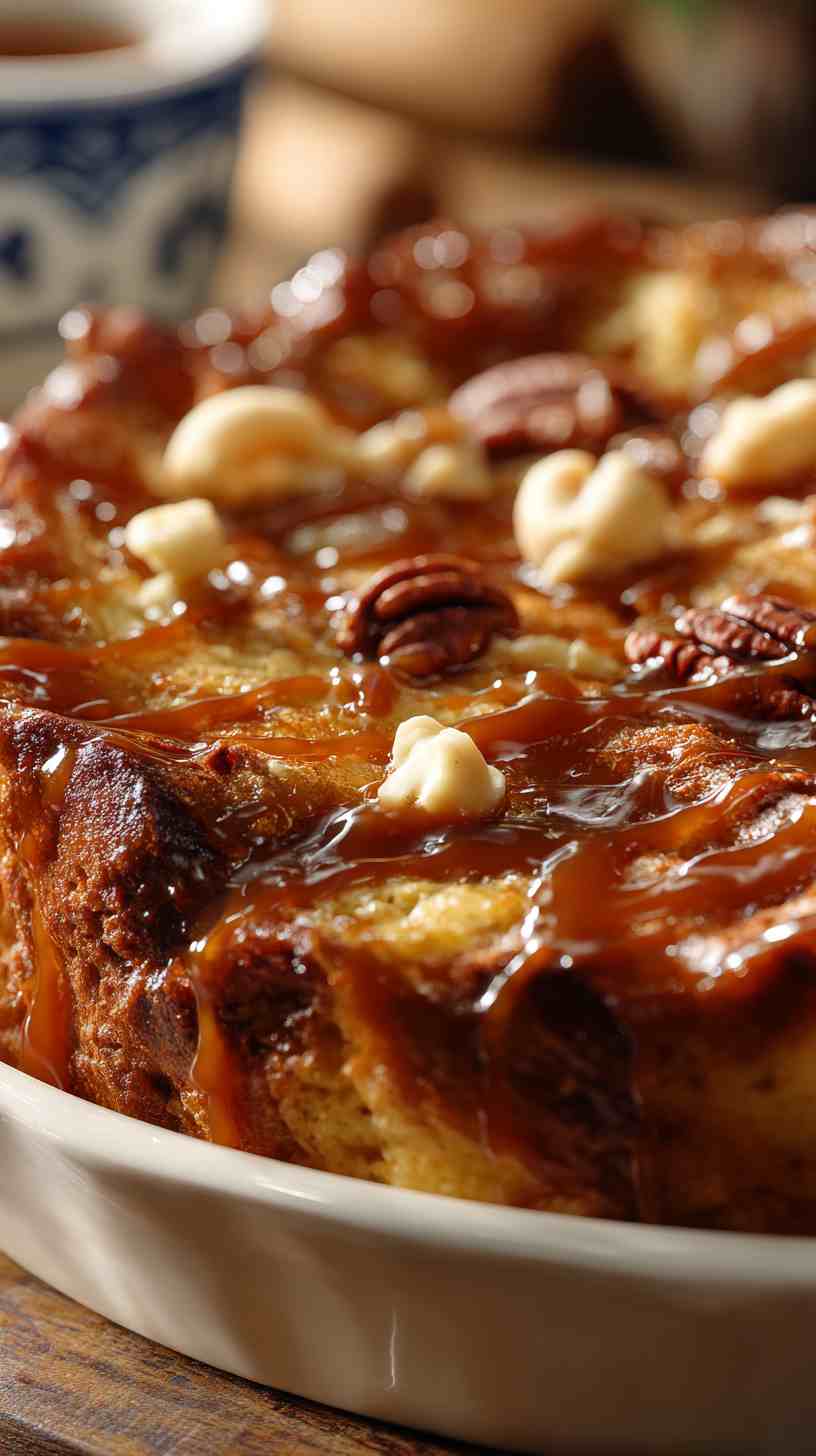 Crockpot Banana Nut Bread Pudding