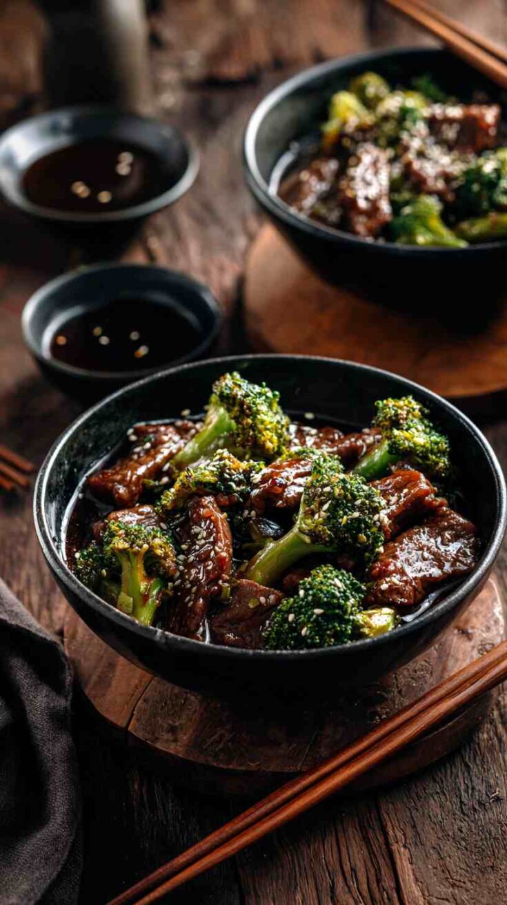 Crockpot Beef and Broccoli with Garlic Soy Sauce