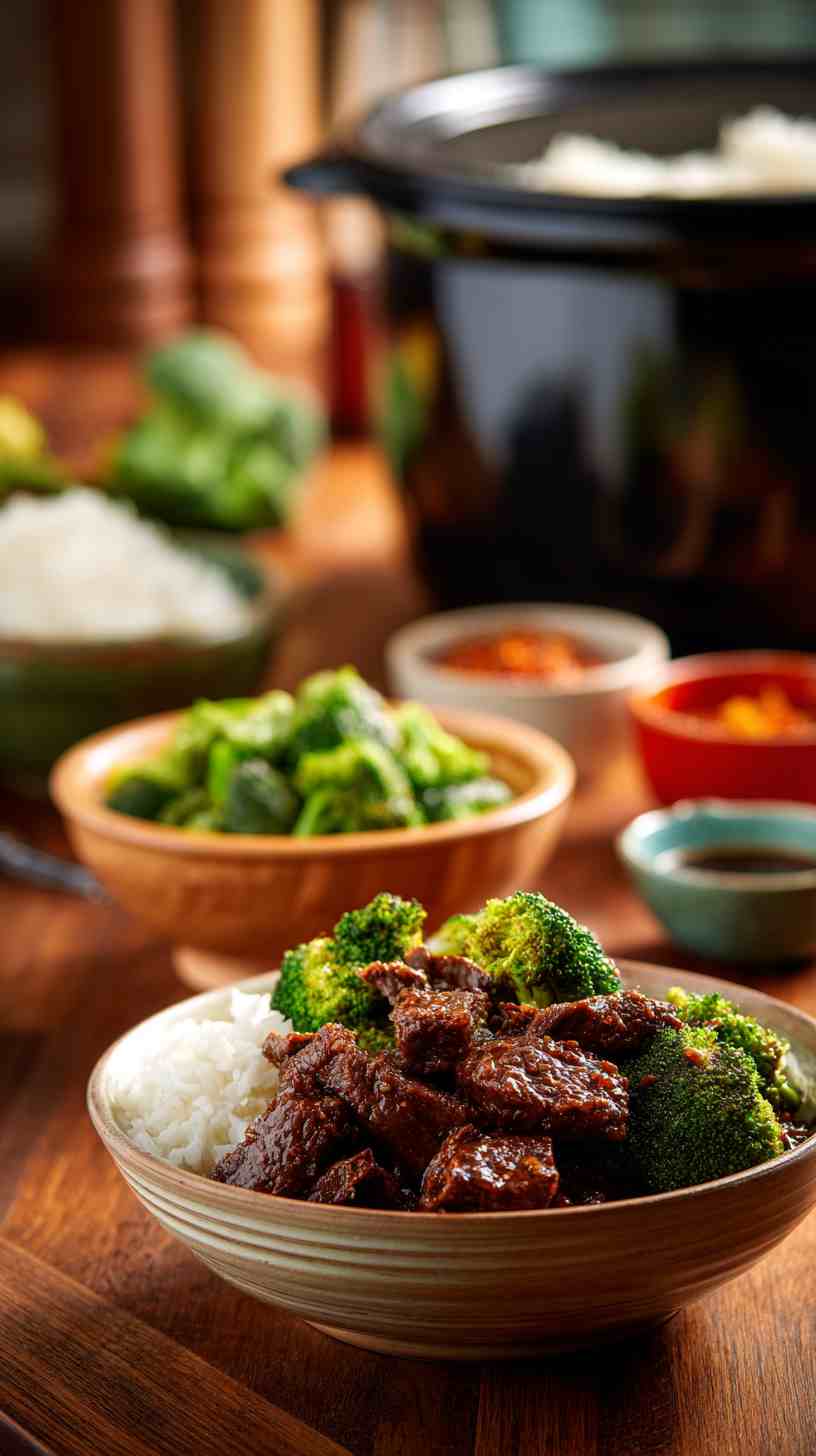 Crockpot Beef and Broccoli with Garlic Soy Sauce Crockpot Beef and Broccoli with Garlic Soy Sauce
