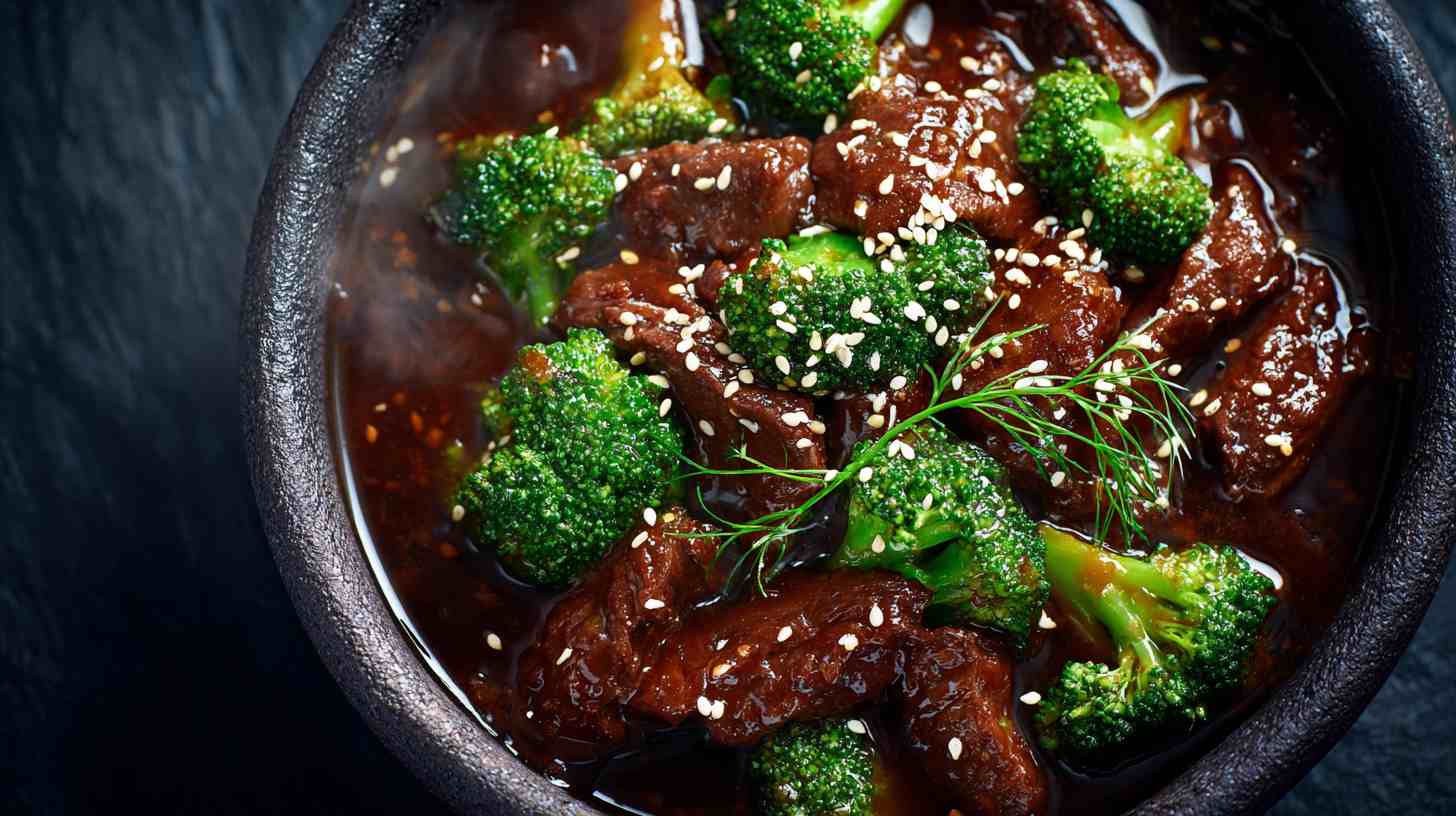Crockpot Beef and Broccoli with Garlic Soy Sauce