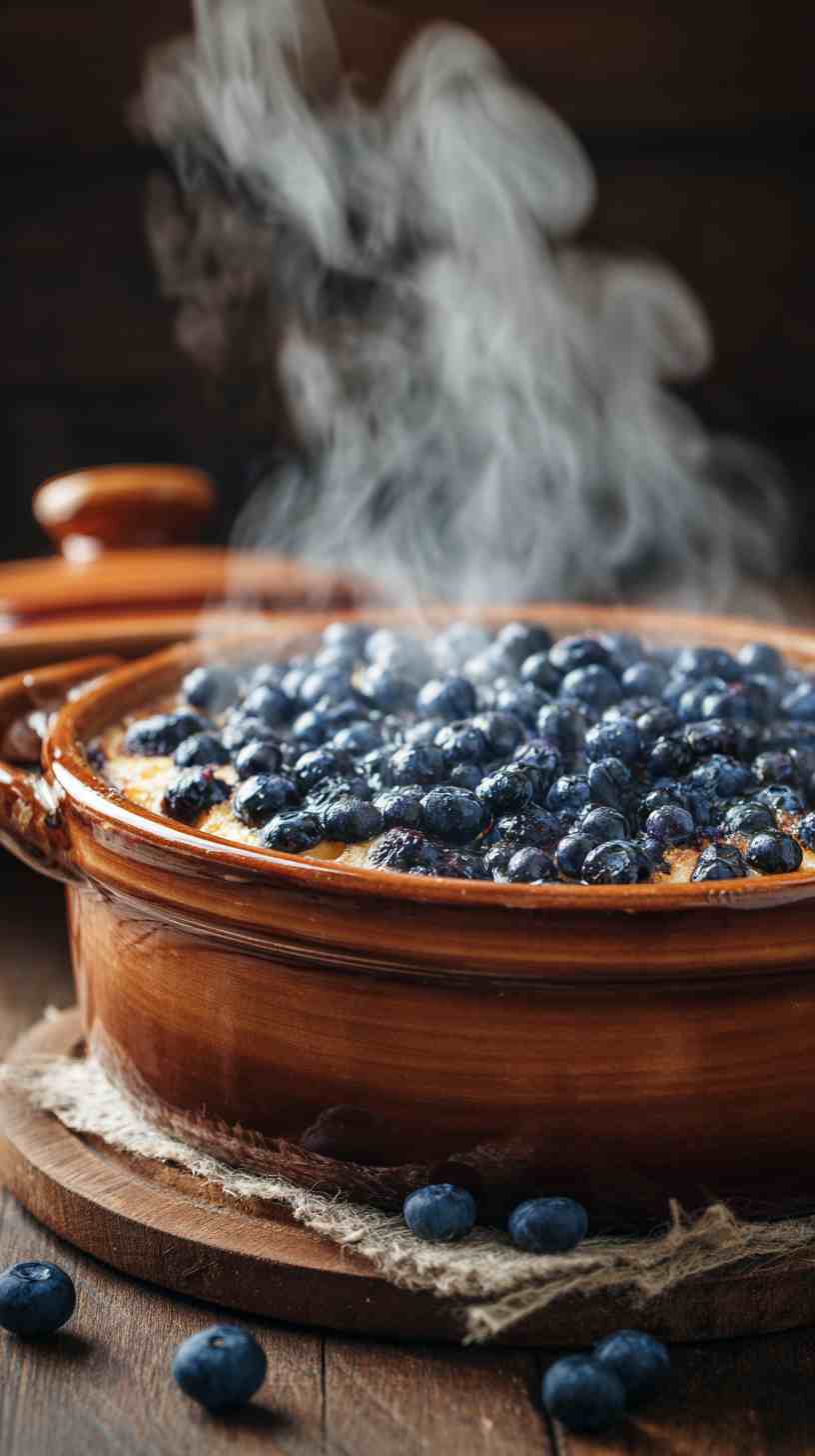 Crockpot Blueberry Pancake Casserole Crockpot Blueberry Pancake Casserole