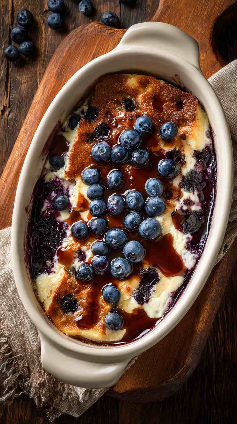 Crockpot Blueberry Pancake Casserole Crockpot Blueberry Pancake Casserole