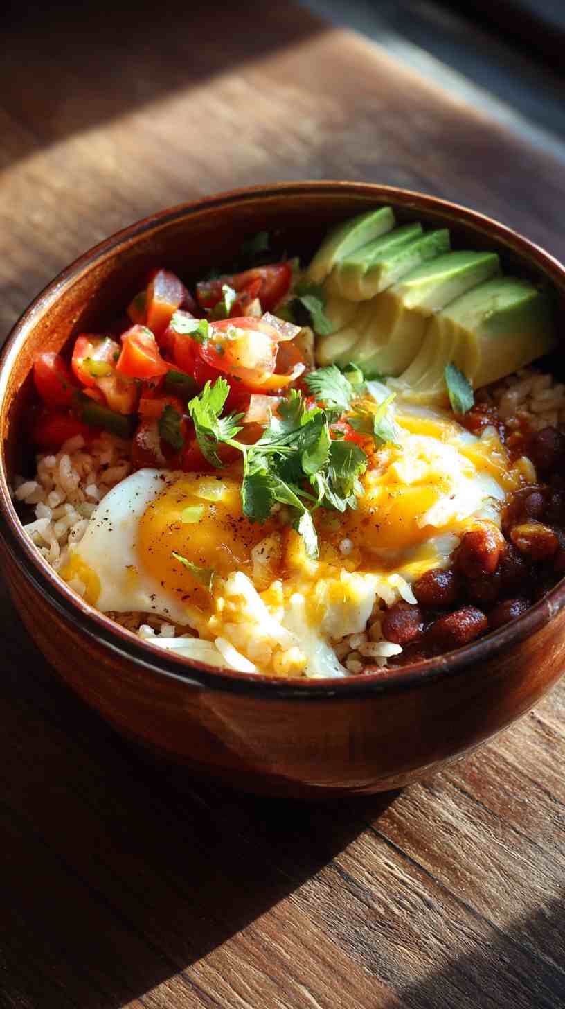 Crockpot Breakfast Burrito Bowl