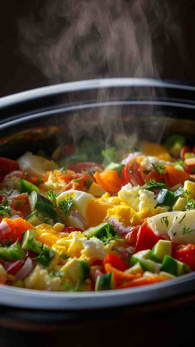 Crockpot Breakfast Burrito Bowl
