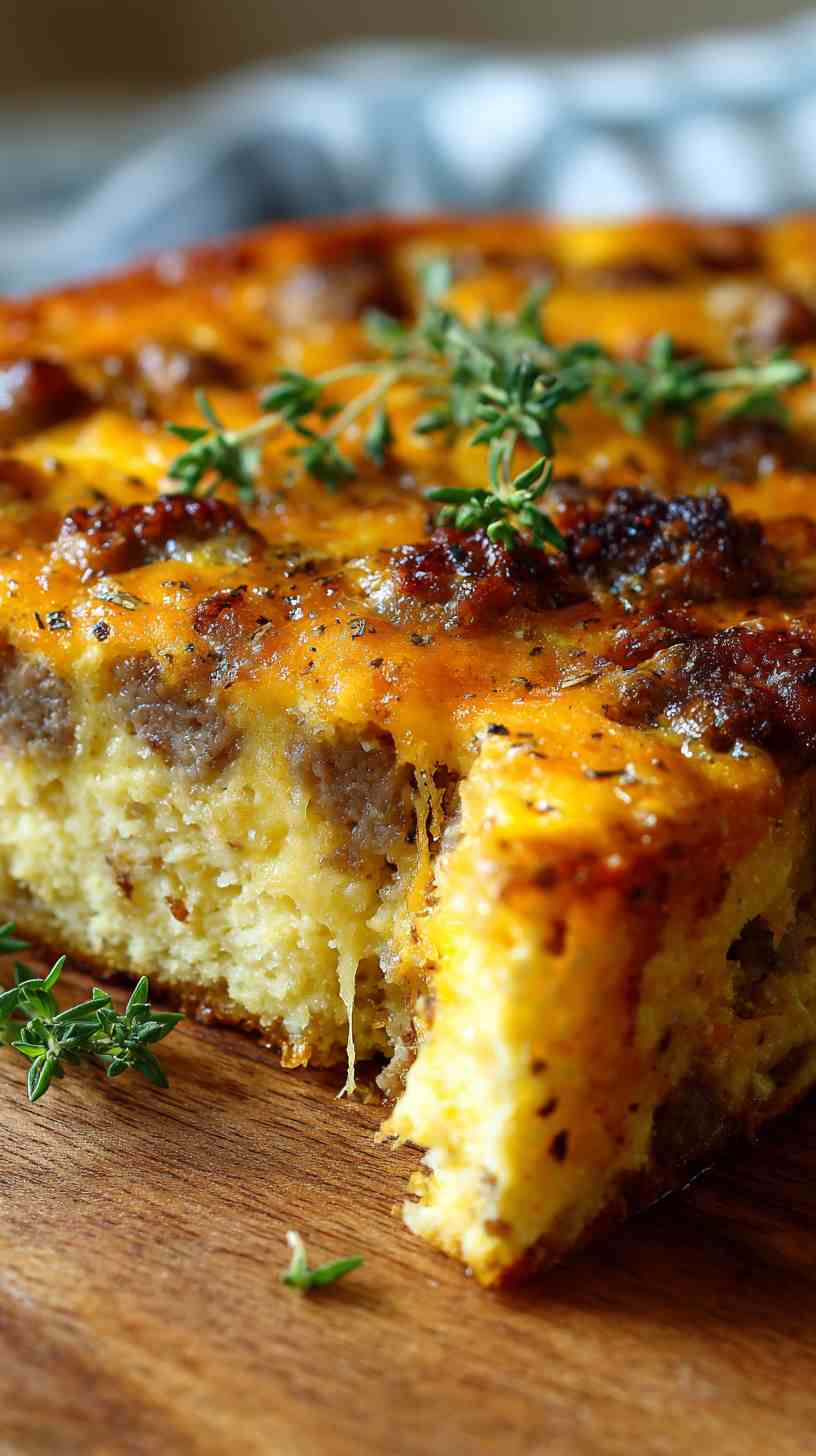 Crockpot Breakfast Egg Casserole with Sausage