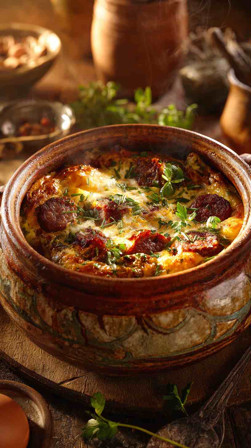 Crockpot Breakfast Egg Casserole with Sausage