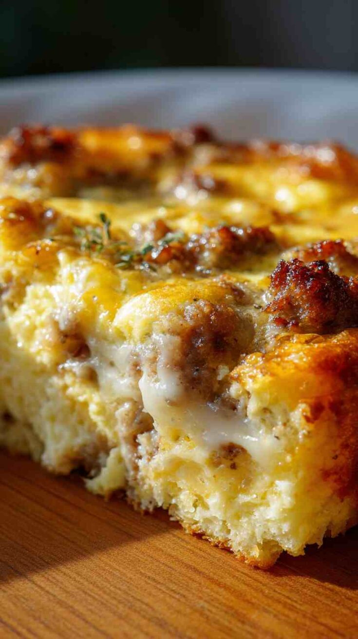 Crockpot Breakfast Egg Casserole with Sausage