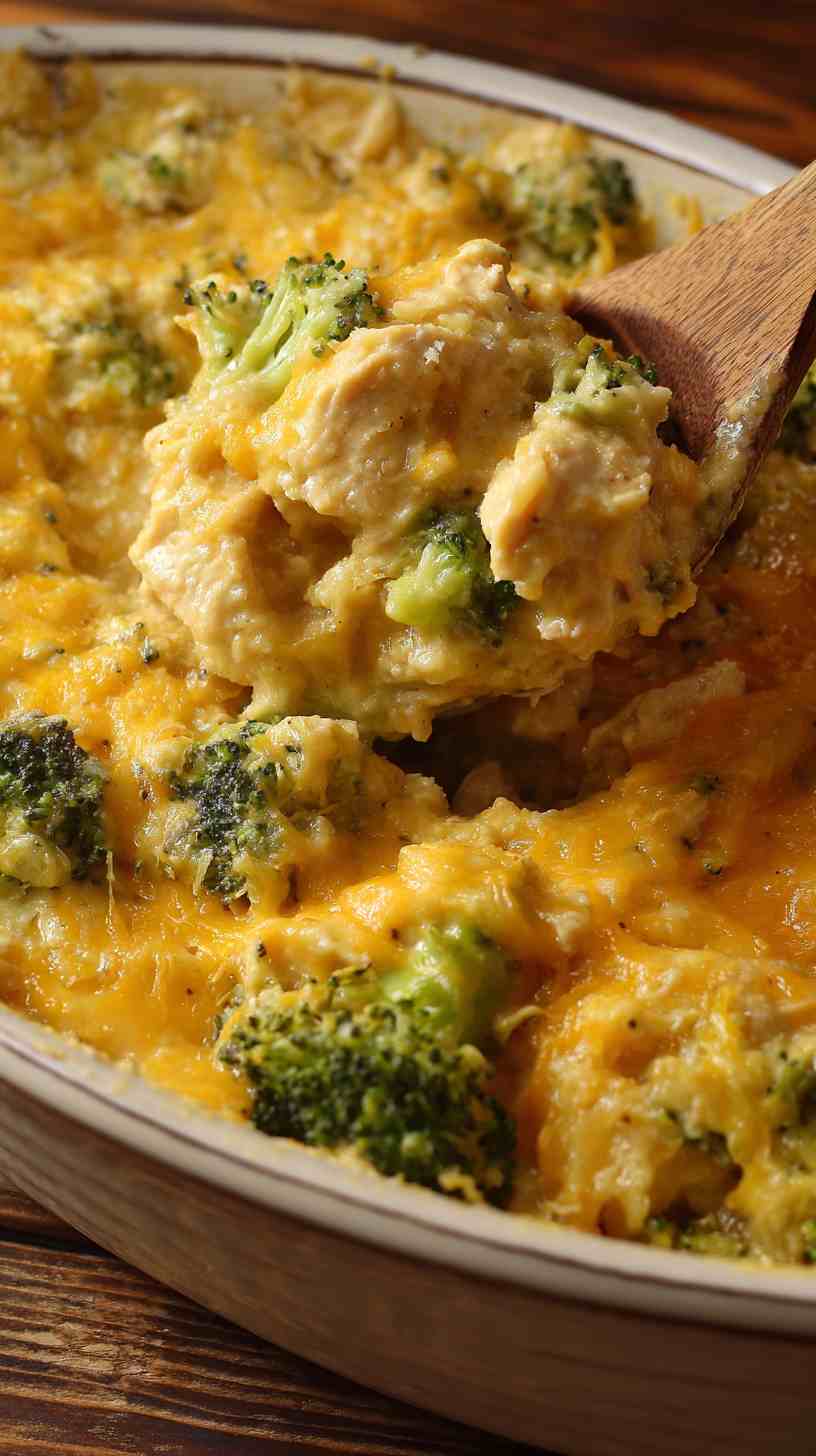 Crockpot Cheesy Broccoli and Chicken Casserole Crockpot Cheesy Broccoli and Chicken Casserole